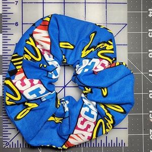 Handmade  Large NASCAR Hair Scrunchie